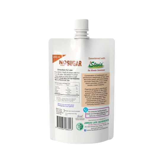 Peach Ice Tea | Fruit Juice Concentrate | 100% Natural | Diet And Keto Friendly | 200mL