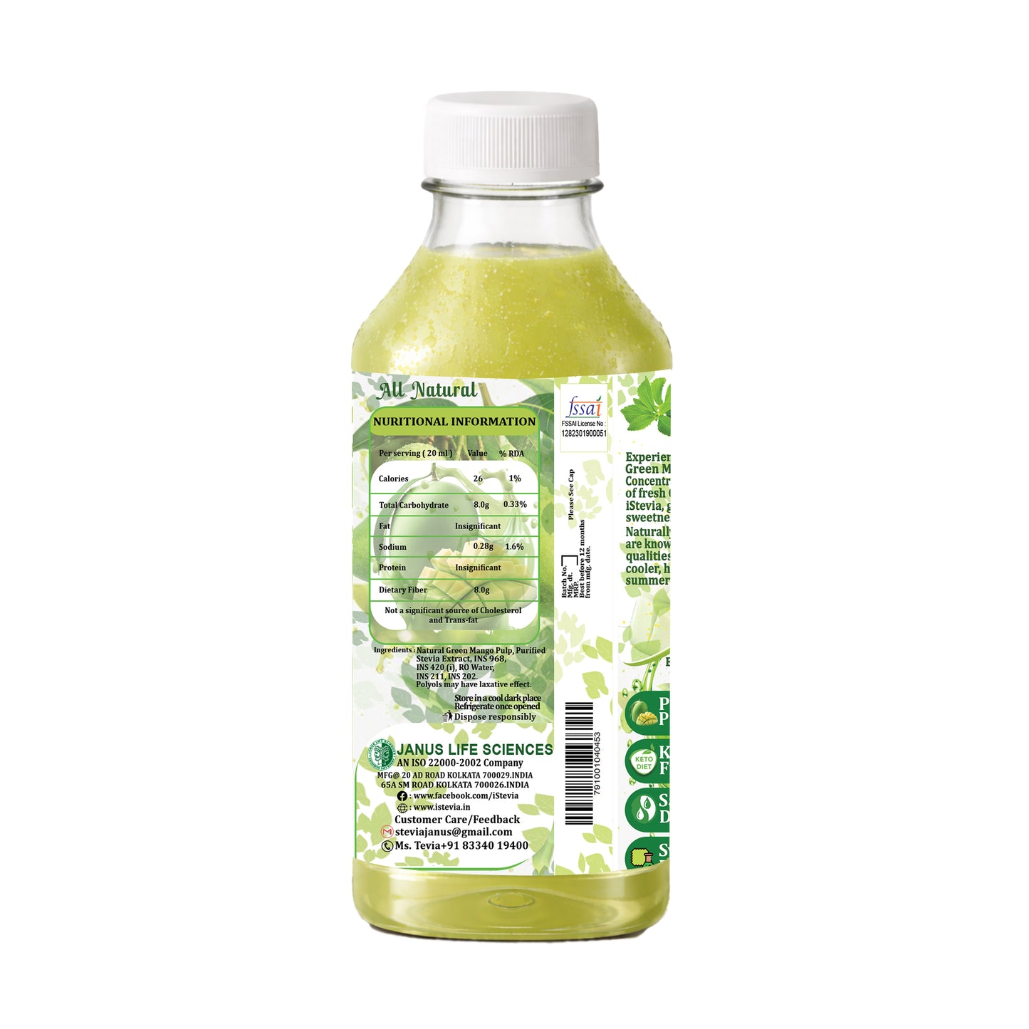 iStevia KACCHI KAIRI Raw Mango Drink Concentrate