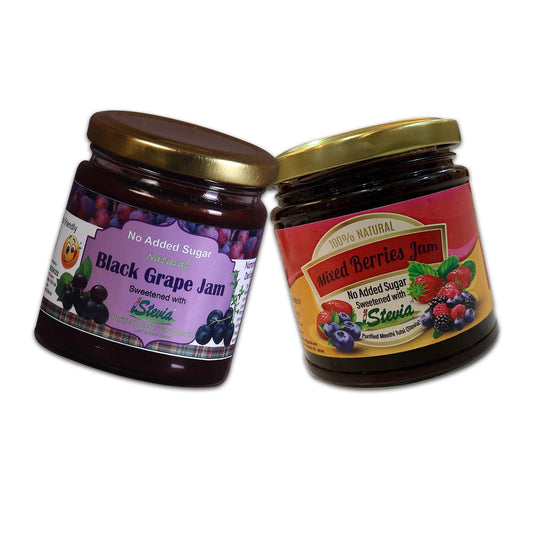 Black Grape & Mixed Fruit Jam With Real Fruit Pulp | 100% Natural | 180g