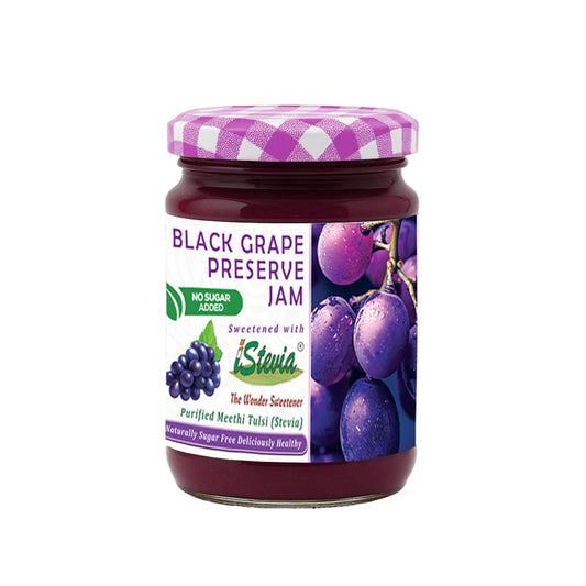 Black Grape Jam With Real Fruit Pulp | 100% Natural | Zero Added Sugar | 180g