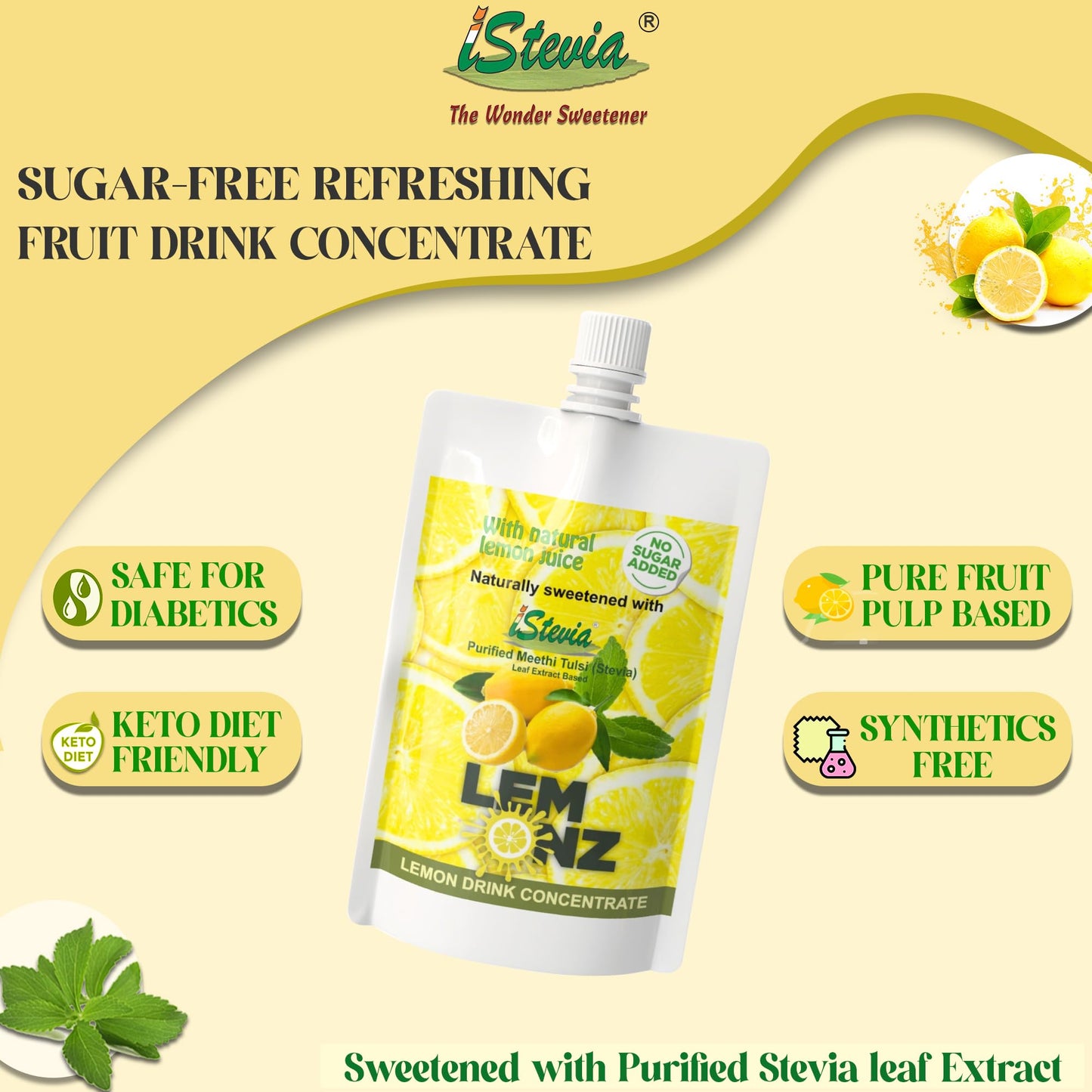 Lemonz Lime Juice | Fruit Juice Concentrate | 100% Natural | Real Fruit Lemon Juice | 200mL