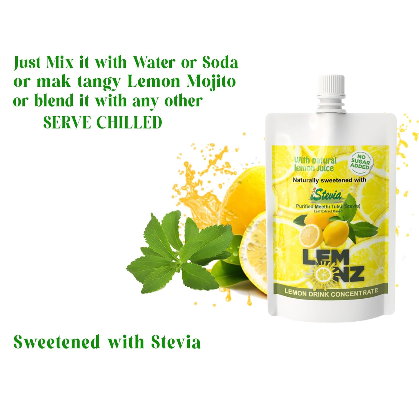 Lemonz Lime Juice | Fruit Juice Concentrate | 100% Natural | Real Fruit Lemon Juice | 200mL