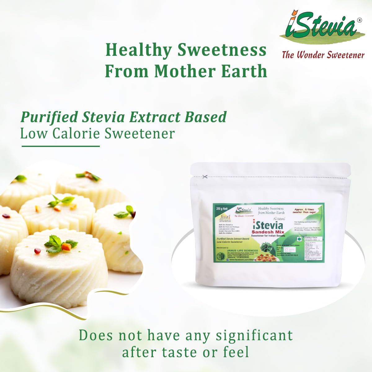 Sandesh Mix | Specialty Sweeteners | Stevia Sweetened Formulated | Zero Calories | Vegan Diabetic Keto Friendly