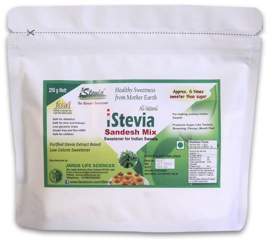 Sandesh Mix | Specialty Sweeteners | Stevia Sweetened Formulated | Zero Calories | Vegan Diabetic Keto Friendly